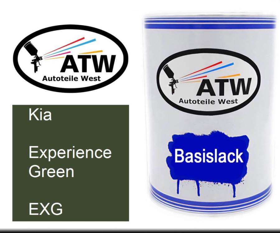 Kia, Experience Green, EXG: 500ml Lackdose, von ATW Autoteile West.